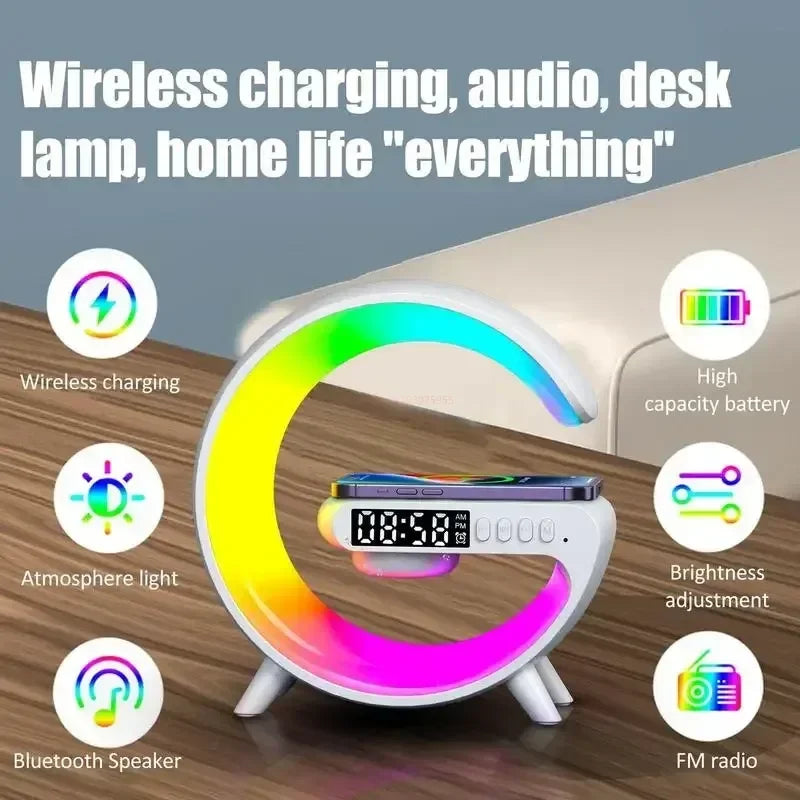 LED Bluetooth Speaker Alarm Clock