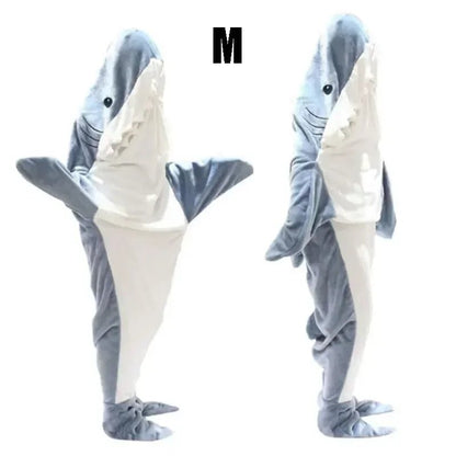 Cartoon Shark Blanket Hoodie - ReginaOmnia