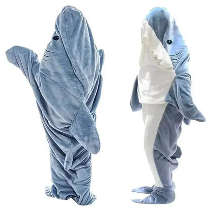 Cartoon Shark Blanket Hoodie - ReginaOmnia