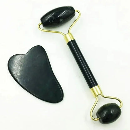 Natural Jade Face Massager and Gua Sha Stone - ReginaOmnia